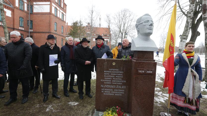  Alfonsui Žaliui biusto atidengimo ceremonija