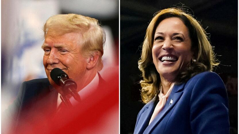 Donaldas Trumpas ir Kamala Harris