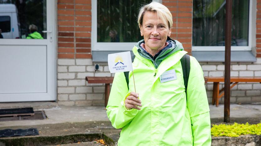 Mokytojų protesto eisena pėsčiomis iš Klaipėdos į Vilnių