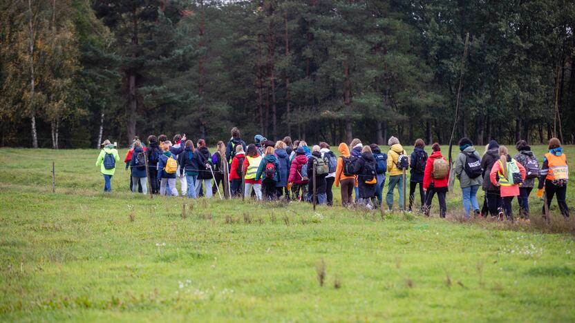 Mokytojų protesto eisena pėsčiomis iš Klaipėdos į Vilnių