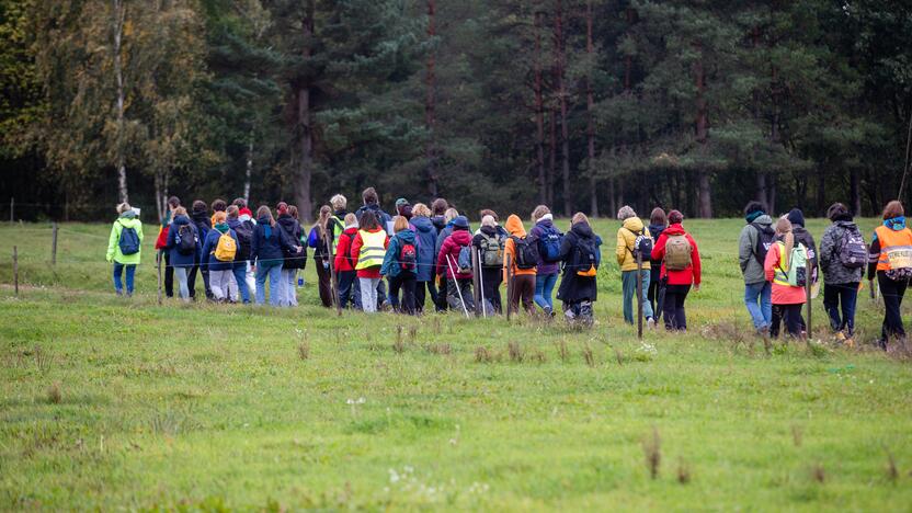 Mokytojų protesto eisena pėsčiomis iš Klaipėdos į Vilnių