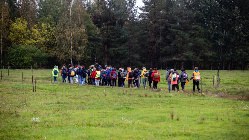 Mokytojų protesto eisena pėsčiomis iš Klaipėdos į Vilnių