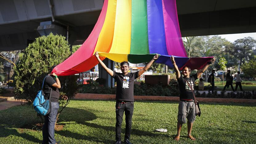 Homoseksualų protestas.