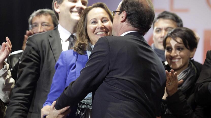 Francois Hollande'as ir Segolene Royal