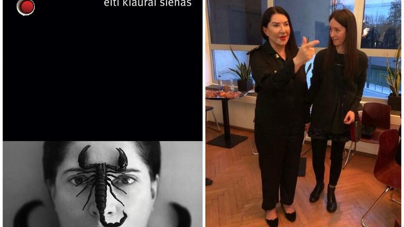 Marina Abramović ir Agnė Dautartaitė-Krutulė