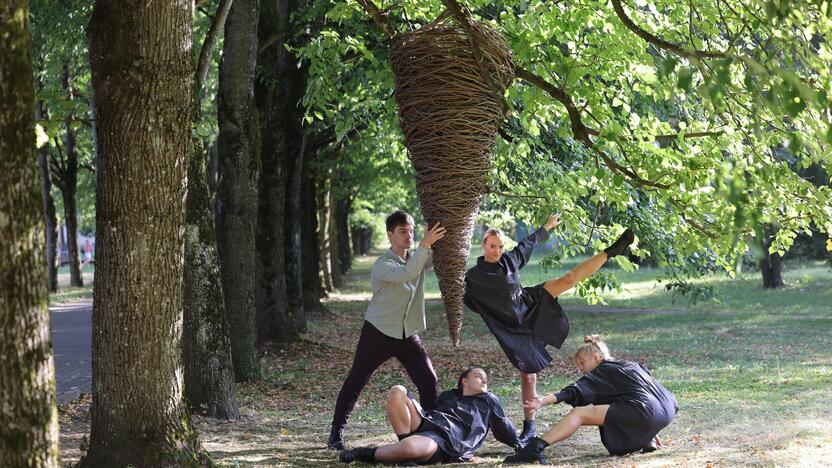 Sinergija: meninį vyksmą pagyvino šokio teatras „Ulna“.