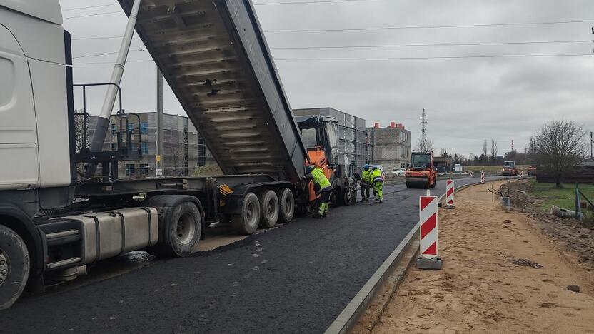 Įvaizdis: planuojama, kad visi Klemiškės gatvės remonto darbai bus užbaigti šiemet.