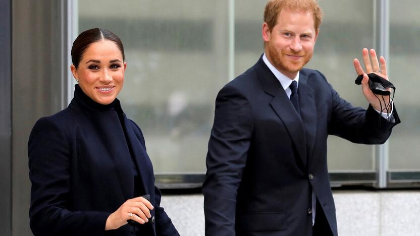 Princas Haris su žmona Meghan