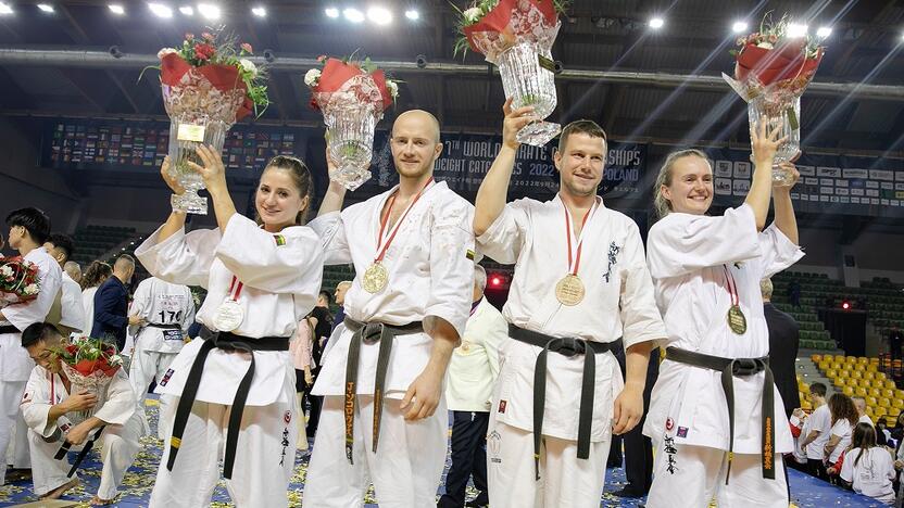 Sėkmė: šiemet rugsėjį pasaulio čempionato medalius iškovojo (iš kairės) R.Brazdžionytė, J.Sokolovas, E.Gužauskas ir B.Gustaitytė.