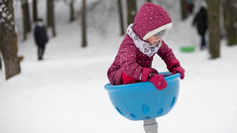 Su rogėmis ir čiuožynėmis kauniečiai šturmavo parkus ir miškus