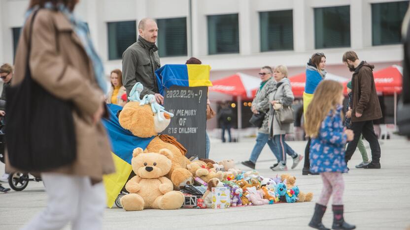 Ukrainos palaikymo akcija „Tai gali būti Jūsų vaikas“ 