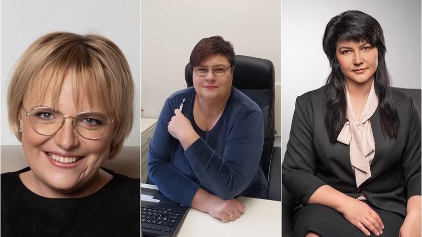 Iš kairės: Jūratė Mališkienė, Viktorija Taurienė, Vilma Eidukynaitė.