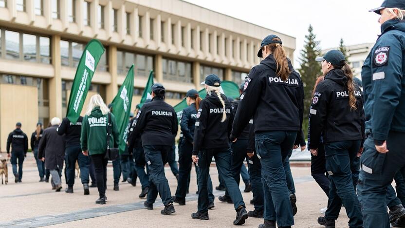 Policijos bendruomenės eitynės Vilniuje.