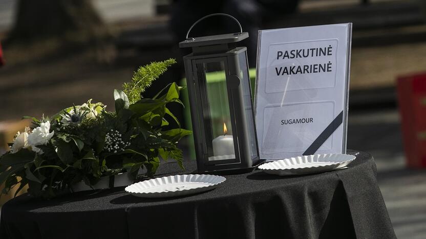 Protesto akcija „Paskutinė verslo vakarienė", 2021 m.