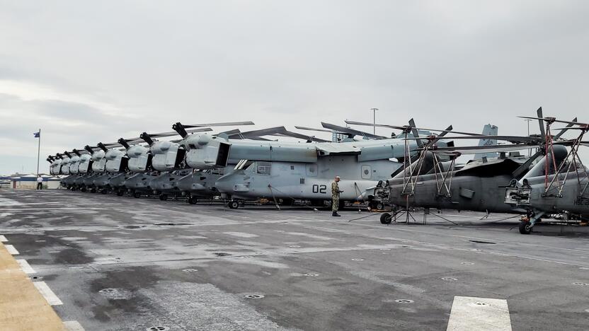 Į Lietuvą atvyko vienas didžiausių JAV karinių laivų USS Kearsarge