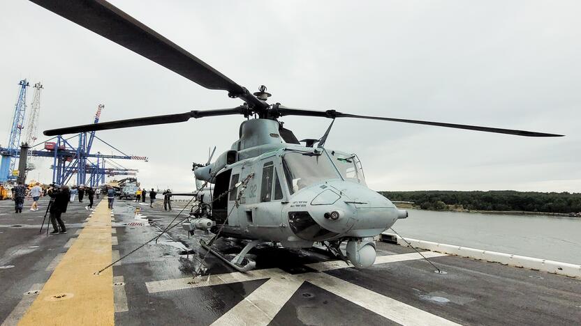 Į Lietuvą atvyko vienas didžiausių JAV karinių laivų USS Kearsarge