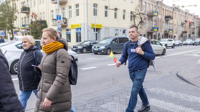 Mokytojų streikas prie Vyriausybės