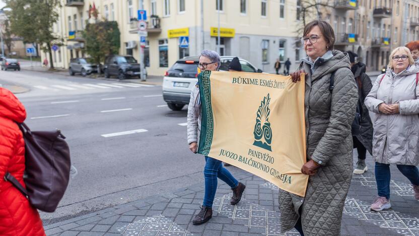 Mokytojų streikas prie Vyriausybės