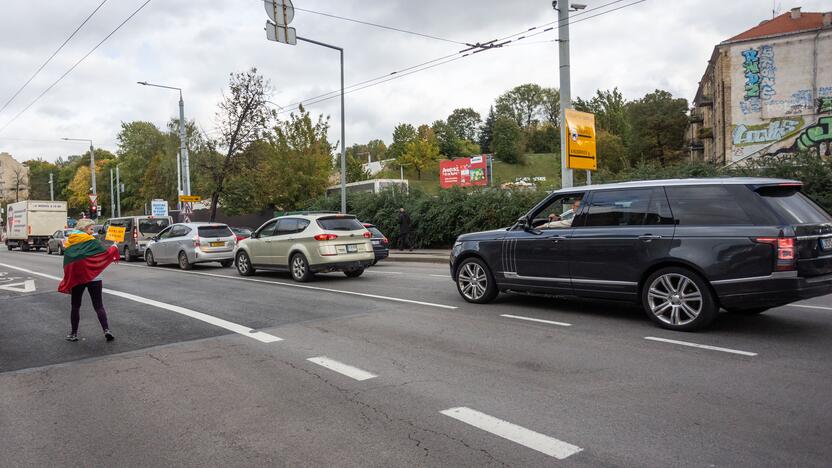 Mokytojų streikas prie Vyriausybės