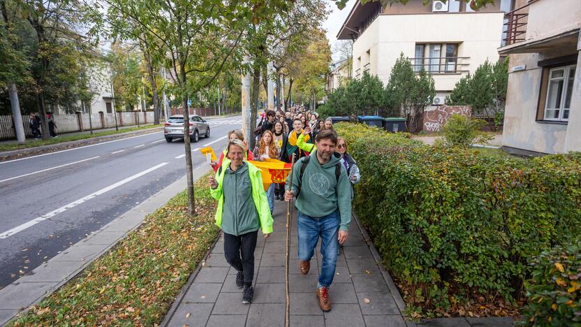 Mokytojų streikas prie Vyriausybės