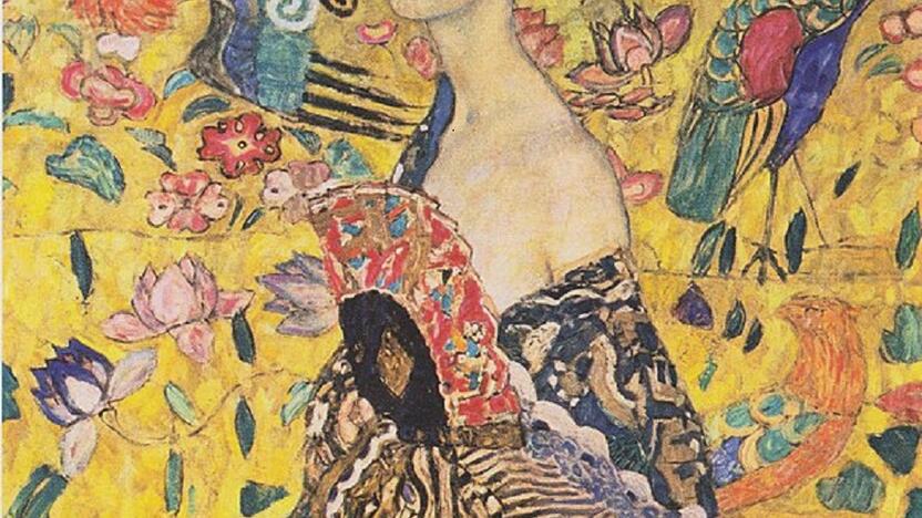 G. Klimto „Dama su vėduokle“ (Dame mit Facher).