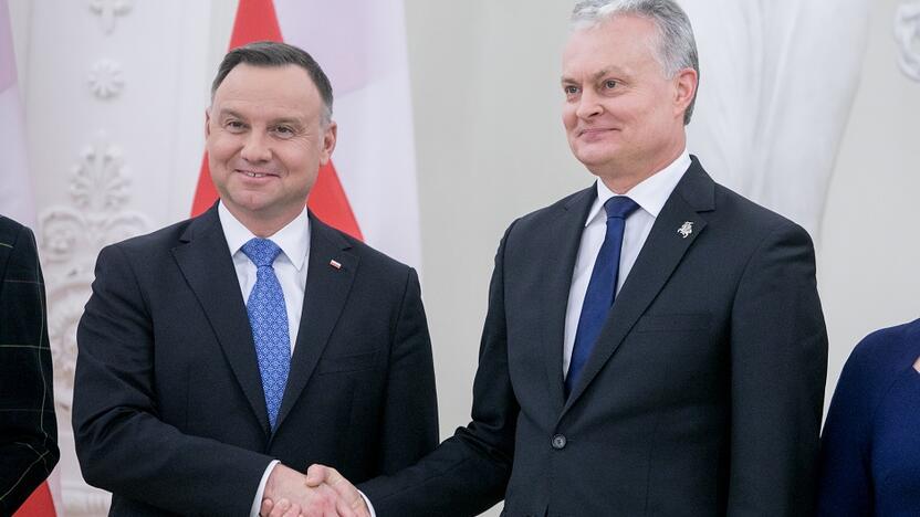 Andrzejųs Duda ir Gitanas Nausėda.  