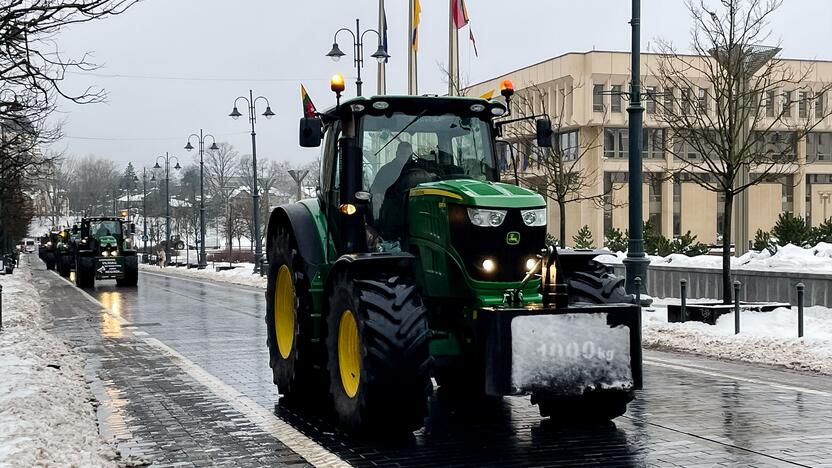 Protestuojantys ūkininkai Vilniuje