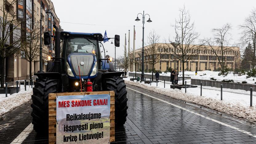 Protestuojantys ūkininkai Vilniuje