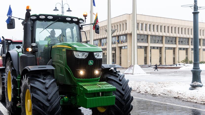 Protestuojantys ūkininkai Vilniuje