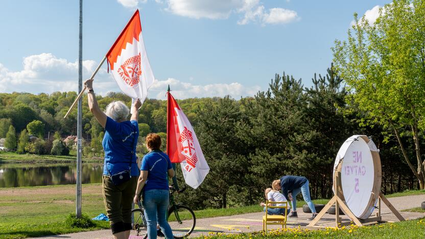 Protesto akcija Žemuosiuose Šančiuose