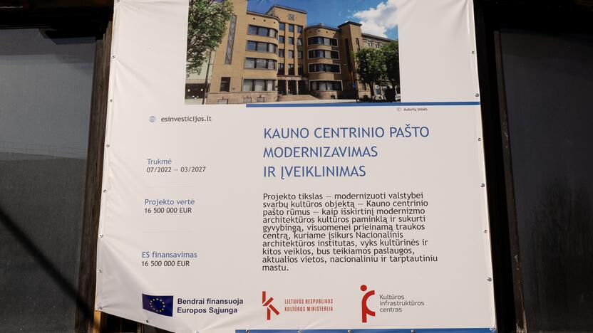 Kauno centrinio pašto modernizavimo pristatymas