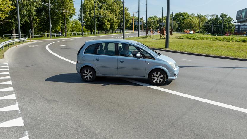 Pilies žiede pakeista eismo tvarka