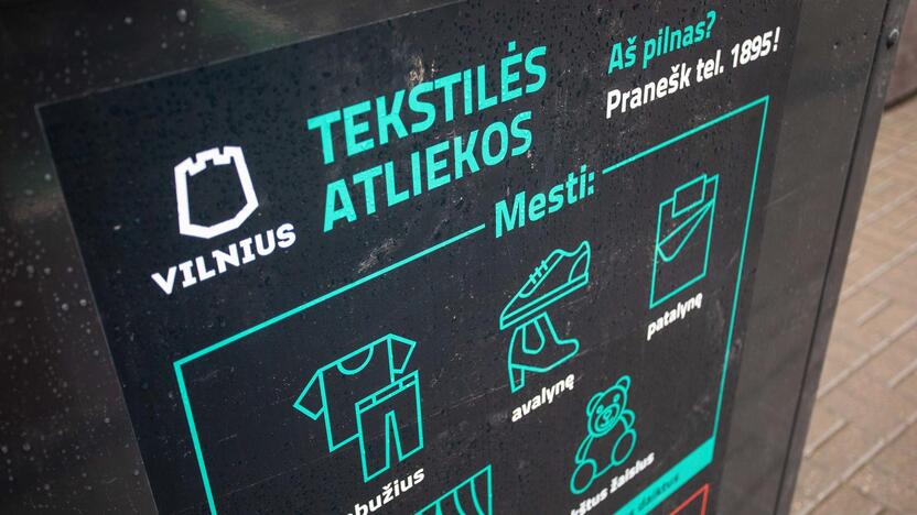 Vilniuje – nauji tekstilės atliekų konteineriai