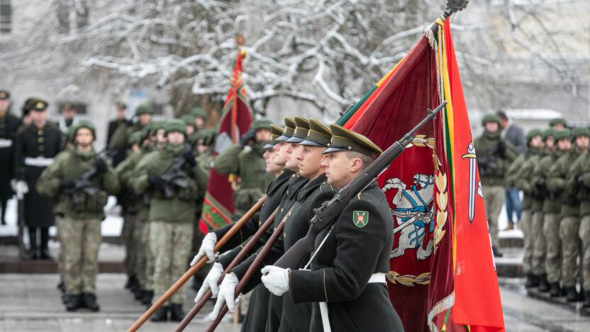 Iškilminga rikiuotė Kariuomenės dienos proga