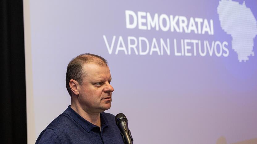  Demokratų sąjungos „Vardan Lietuvos“ lyderis Saulius Skvernelis