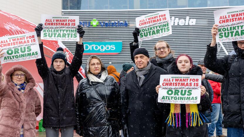 Streikuojančių vairuotojų palaikymo piketas