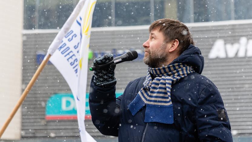 Streikuojančių vairuotojų palaikymo piketas