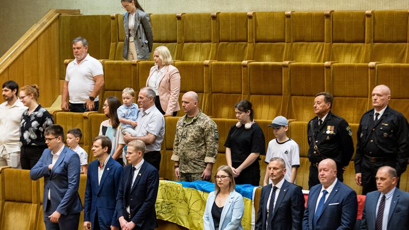 Laisvės gynėjo pažymėjimų ir ženklelių įteikimas Seime