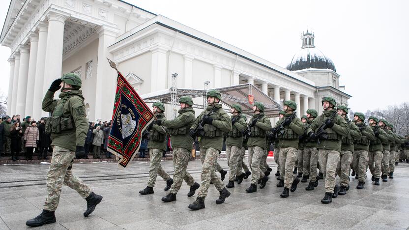 Iškilminga rikiuotė Kariuomenės dienos proga