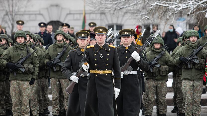 Iškilminga rikiuotė Kariuomenės dienos proga