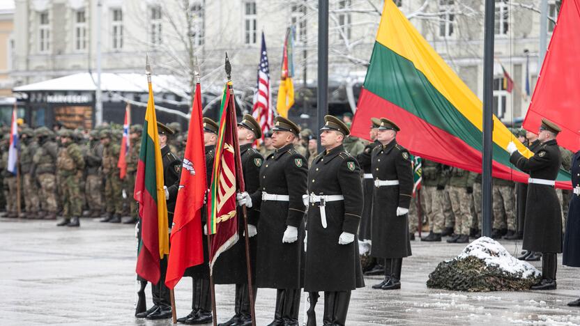 Iškilminga rikiuotė Kariuomenės dienos proga