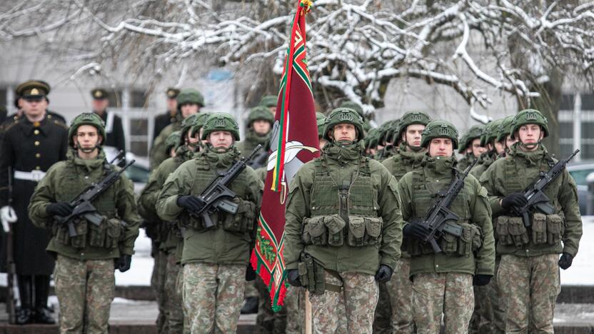 Iškilminga rikiuotė Kariuomenės dienos proga