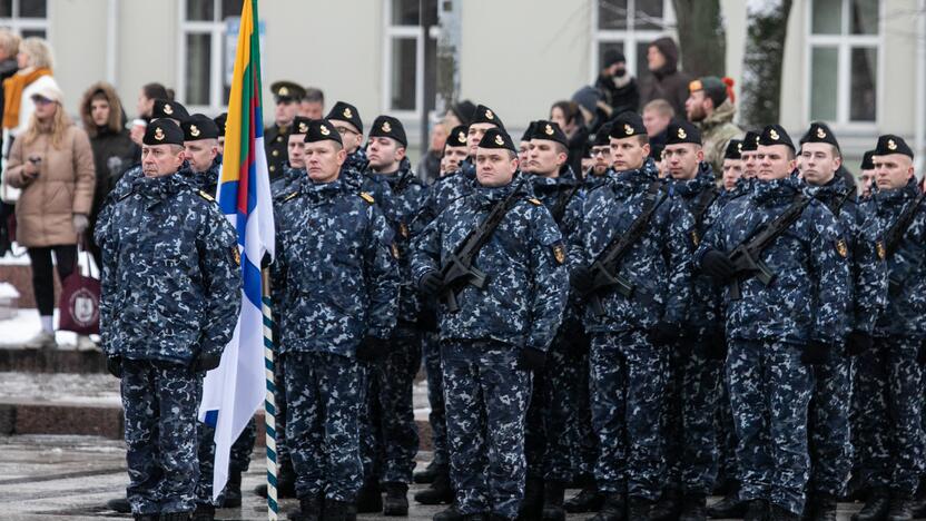 Iškilminga rikiuotė Kariuomenės dienos proga