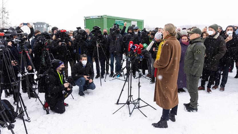 Ministrų vizitas Baltarusijos pasienyje