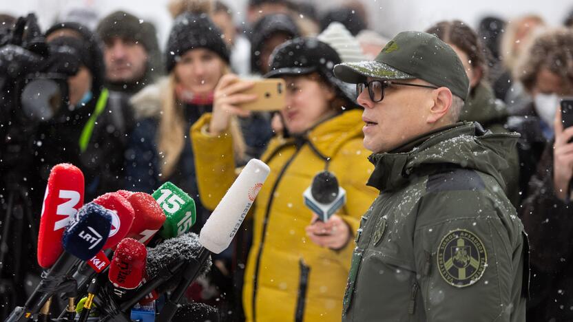 Ministrų vizitas Baltarusijos pasienyje