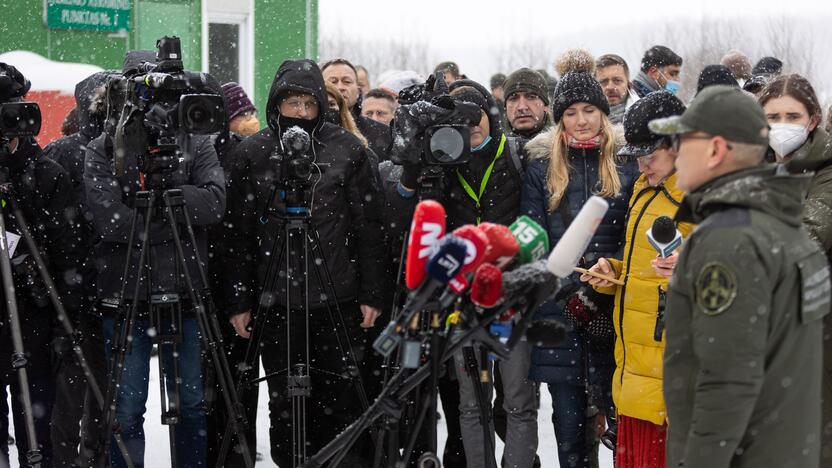 Ministrų vizitas Baltarusijos pasienyje