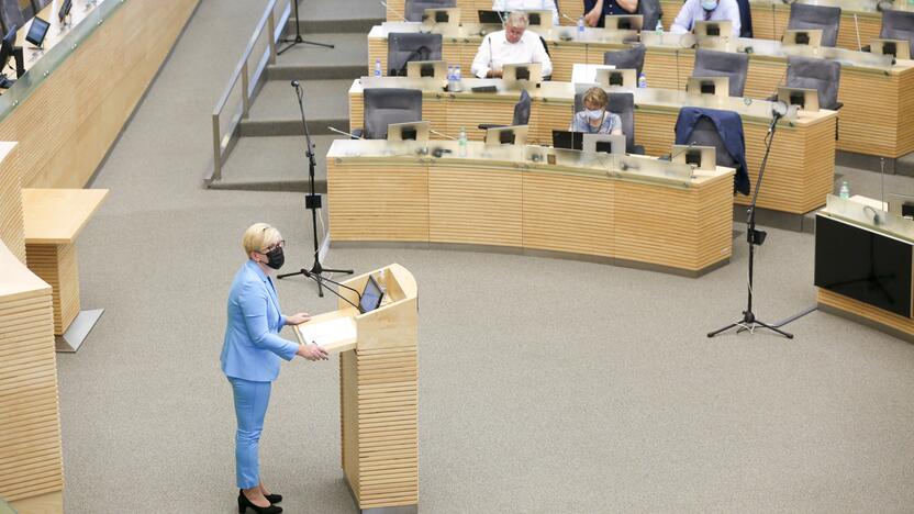 Seimas susirinko į neeilinę sesiją