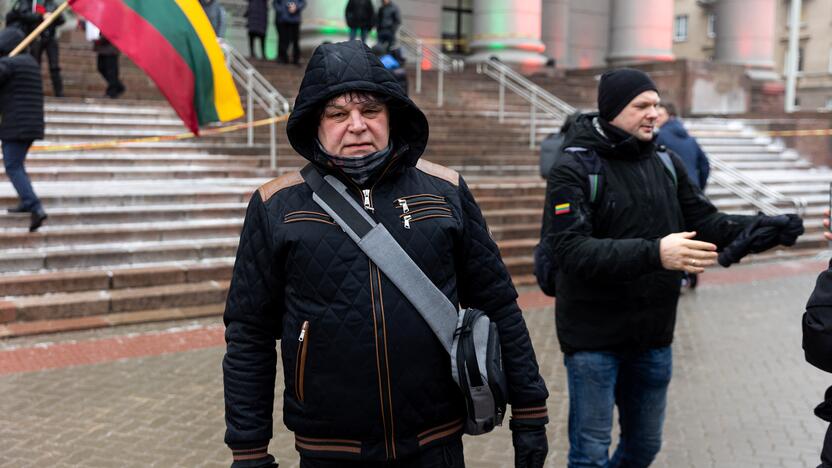 Protestas prie Seimo Sausio 13-ąją