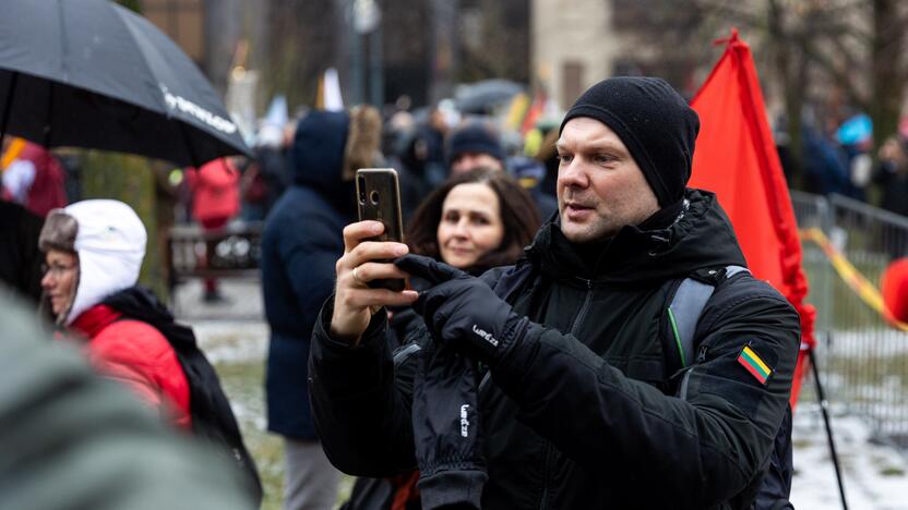 Protestas prie Seimo Sausio 13-ąją