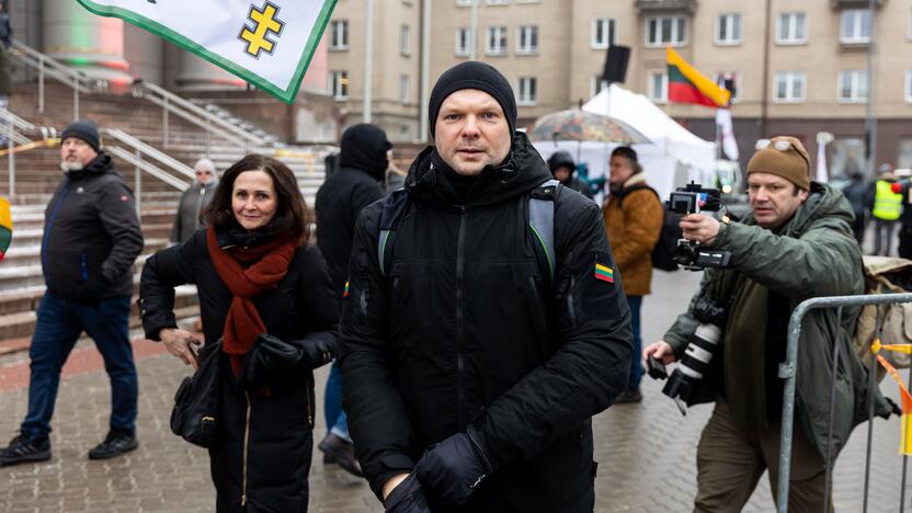 Protestas prie Seimo Sausio 13-ąją